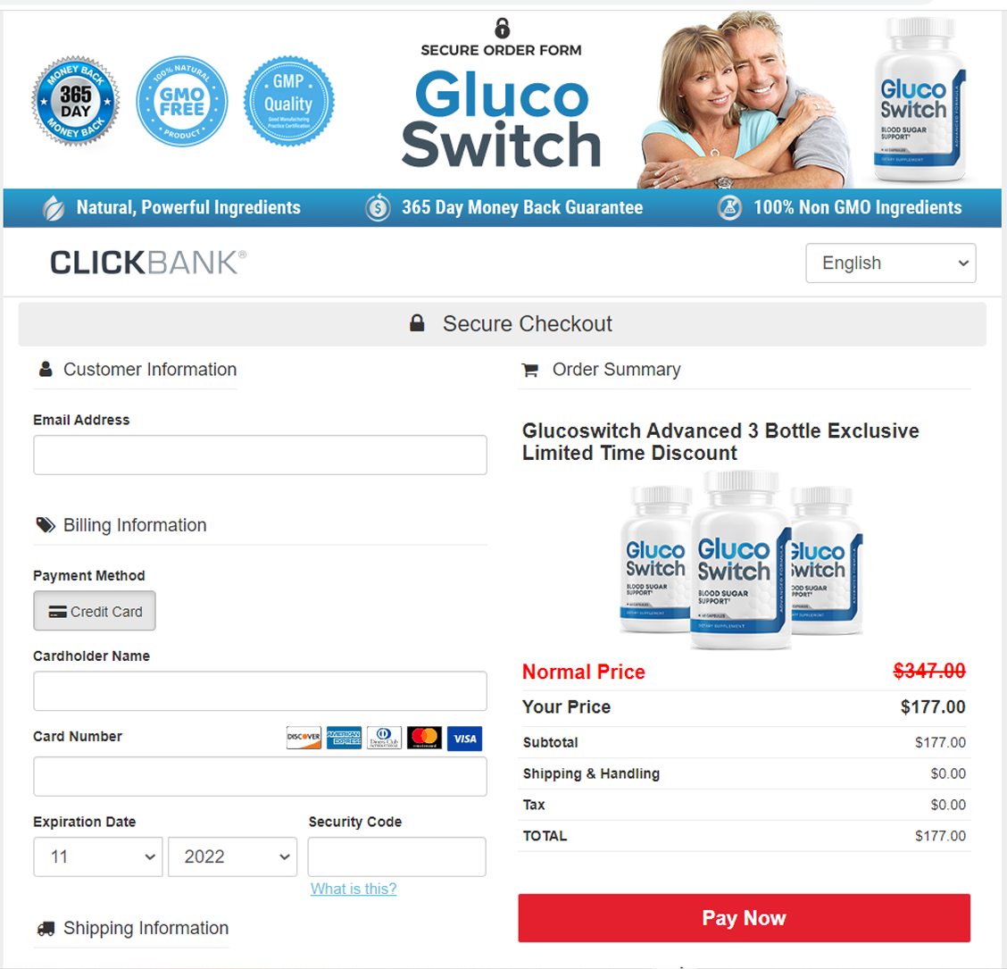 Glucoswitch - Order Page